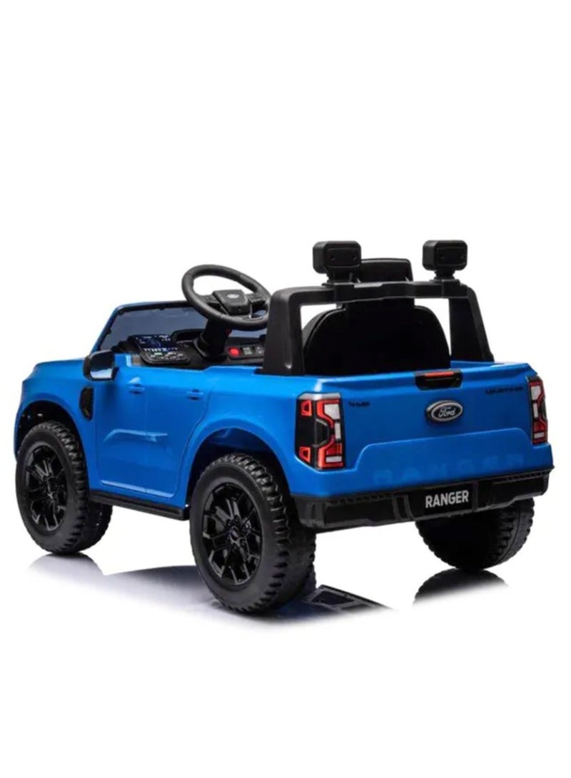 Ford Ranger Ride on Pickup 12V RC & Manual Drive – Blue - Image 2